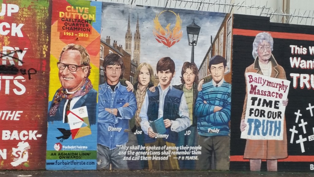 Some of the murals on the Falls Road, Belfast City