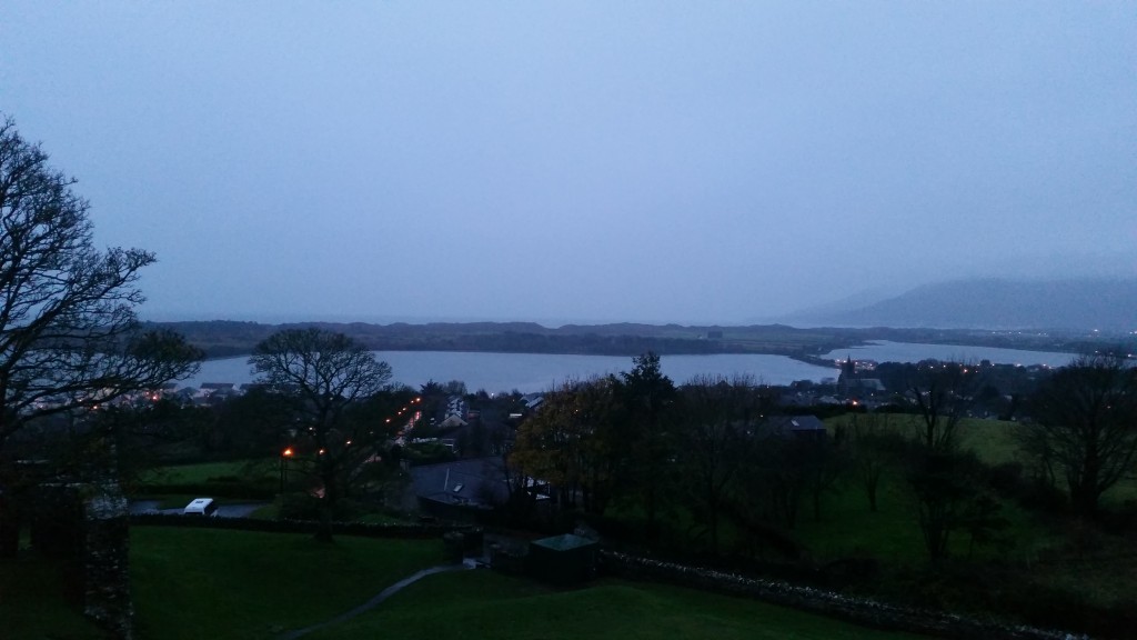 View from the top of Dundrum Castle, Belfast city tour