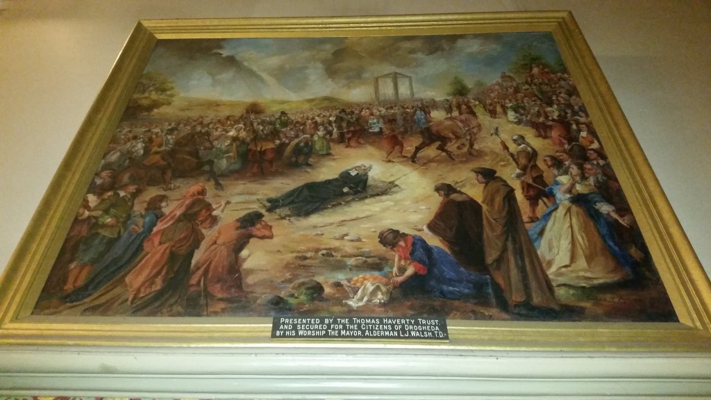 Painting of St Oliver Plunkett's Execution. A Day in The Boyne Valley