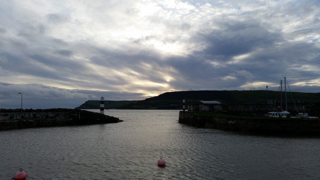 A view out into the harbour on the Giants causeway tour from Dublin