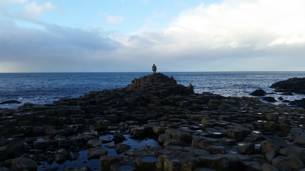 View towards the North Channel on the Causeway. Tor to the giants causeway from Dublin