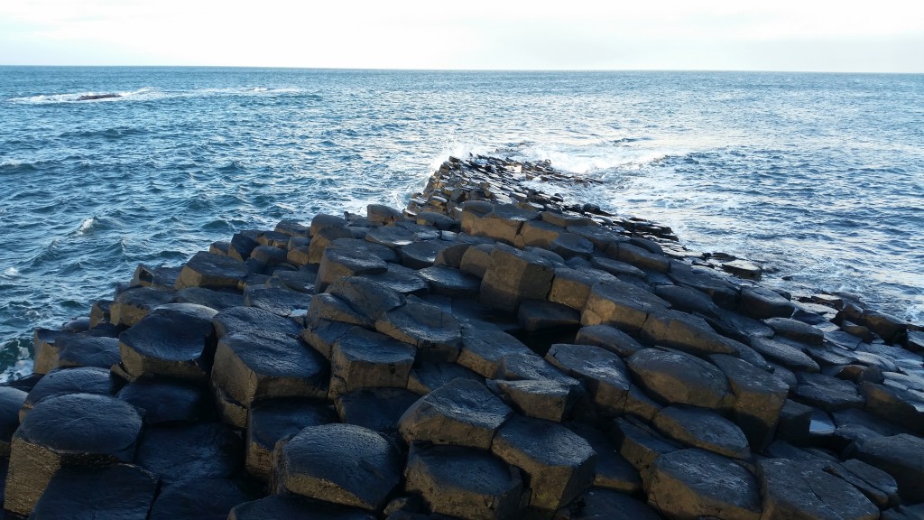 Close up of the columns on the Giants Causeway. tour to the Giants causeway from Dublin