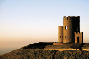 picture o briens tower at the Cliffs of Moher