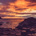 Giant's causeway sunset